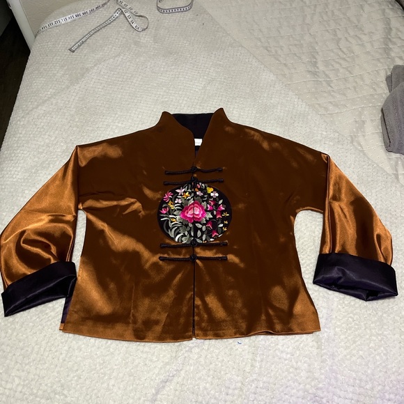 Soft Surroundings Jackets & Blazers - 100% Silk Soft Surroundings Embroidered Jacket